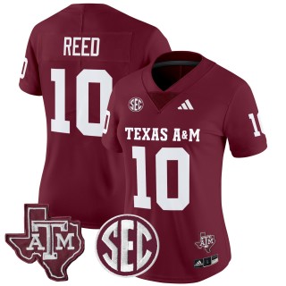 Women's Texas A&M Aggies #10 Marcel Reed 2025 Vapor Limited Jersey - Maroon