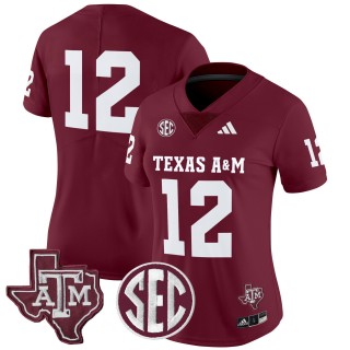 Women's Texas A&M Aggies #12 2025 Vapor Limited Jersey - Maroon