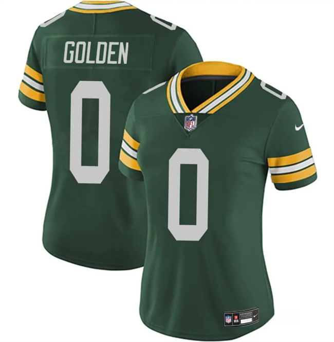 Women's Green Bay Packers #0 Matthew Golden Green 2025 Draft Vapor Untouchable Limited Stitched Football Jersey(Run Small) Women's Green Bay Packers #0 Matthew Golden Green 2025 Draft Vapor Untouchable Limited Stitched Football Jersey(Run Small)
