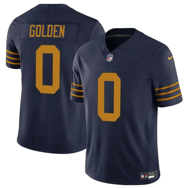 Men's Green Bay Packers #0 Matthew Golden Navy The 1923 Classic Vapor F.U.S.E. Limited Stitched Football Jersey