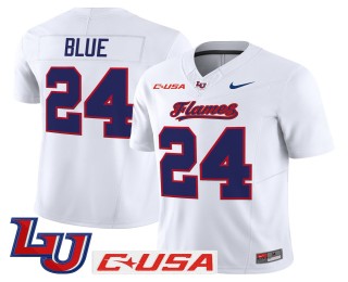 Men's Liberty Flames #24 Vaughn Blue White 2025 Nike Vapor Limited Jersey