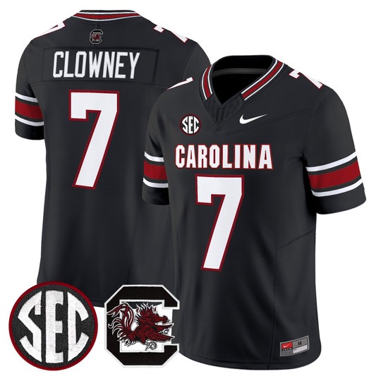 Men's South Carolina Gamecocks #7 Jadeveon Clowney Black Nike Limited Stitched Football Jersey