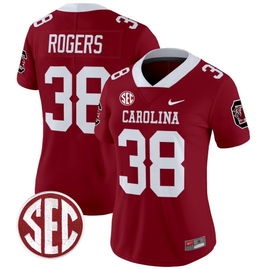 Women's South Carolina Gamecocks #38 George Rogers Garnet 'Nike' 1980 Throwback Stitched Football Jersey