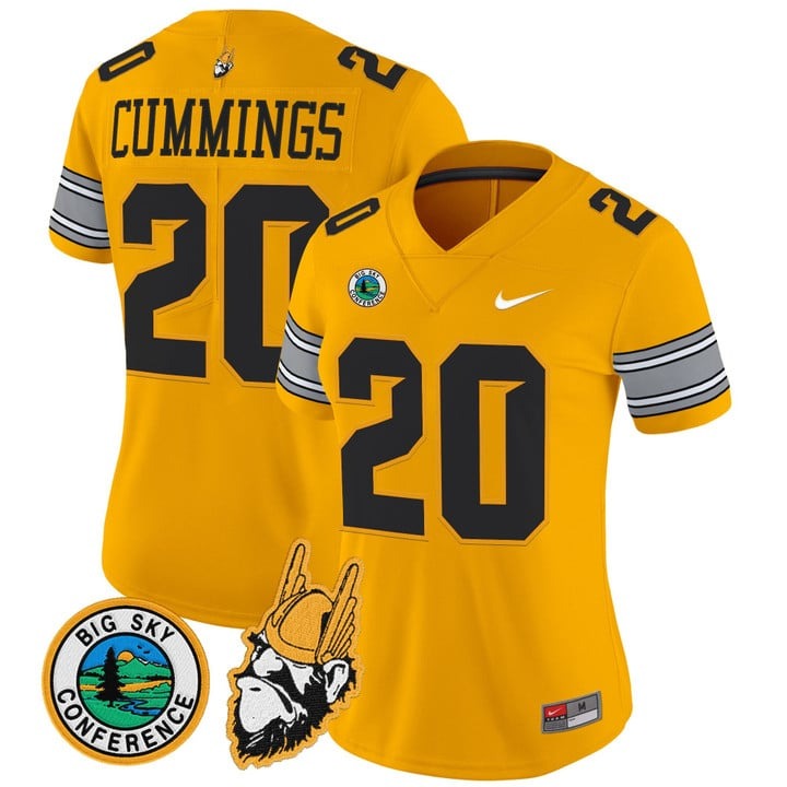 Women's Idaho Vandals #20 Gold 1975 Throwback Vapor Limited Stitched Football Jersey