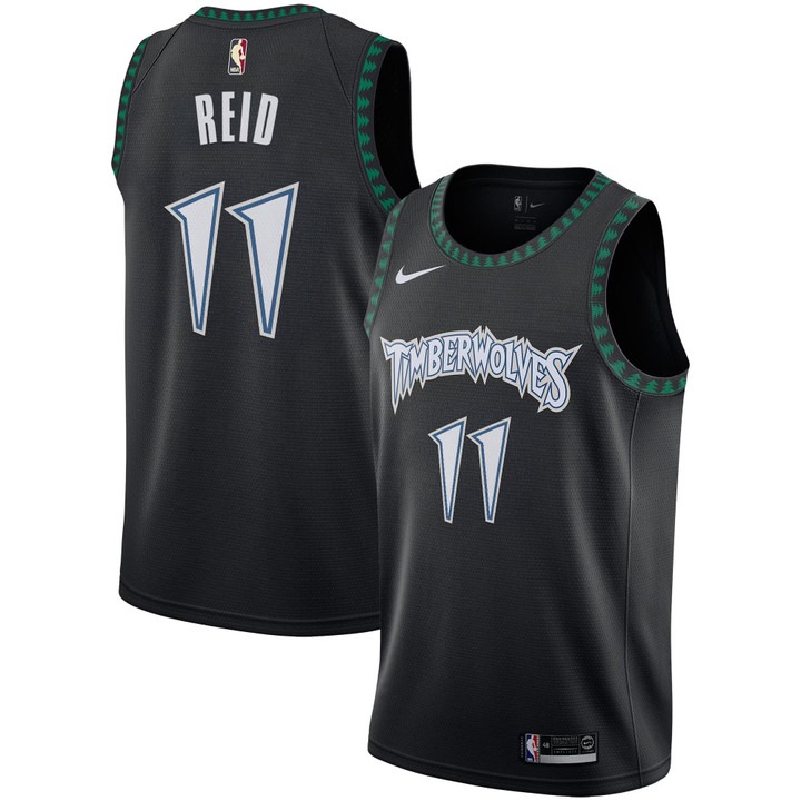 Men's Minnesota Timberwolves #11 Naz Reid Black Trees Classic Edition 2025-26 Swingman Stitched Jersey