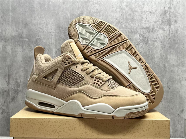 Men's Hot Sale Running weapon Air Jordan 4 Tan Shoes 0255 Sneaker