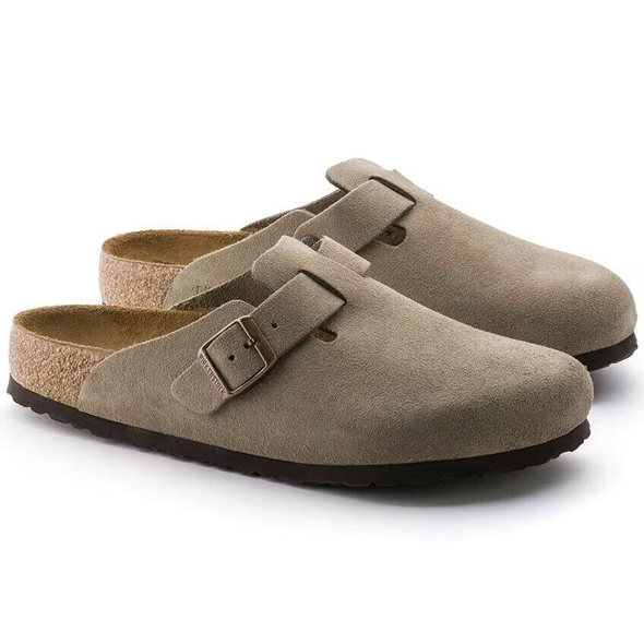 Women's Boston Soft Brown Footbed Shoes 074