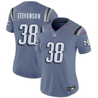 Women's New England Patriots #38 Rhamondre Stevenson 2025 Rivalries Nike Vapor Limited Stitched Jersey Women's New England Patriots #38 Rhamondre Stevenson 2025 Rivalries Nike Vapor Limited Stitched Jersey