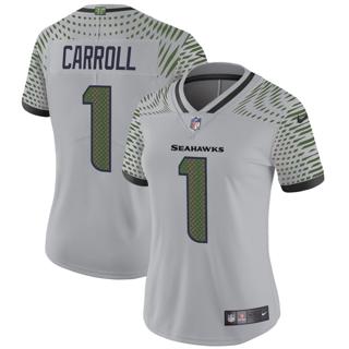 Women's Seattle Seahawks #1 Pete Carroll 2025 Rivalries Nike Vapor Limited Stitched Jersey Women's Seattle Seahawks #1 Pete Carroll 2025 Rivalries Nike Vapor Limited Stitched Jersey