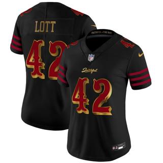 Women's San Francisco 49ers #42 Ronnie Lott Nike 2025 Rivalries Vapor Limited Jersey Women's San Francisco 49ers #42 Ronnie Lott Nike 2025 Rivalries Vapor Limited Jersey