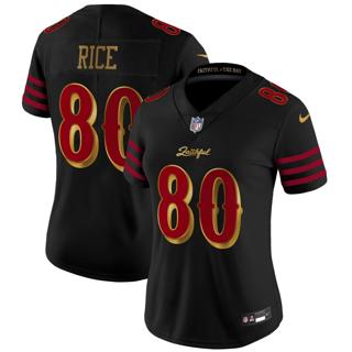 Women's San Francisco 49ers #80 Jerry Rice Nike 2025 Rivalries Vapor Limited Jersey Women's San Francisco 49ers #80 Jerry Rice Nike 2025 Rivalries Vapor Limited Jersey