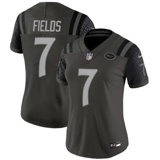Women's New York Jets #7 Justin Fields 2025 Rivalries Nike Vapor Limited Stitched Jersey Women's New York Jets #7 Justin Fields 2025 Rivalries Nike Vapor Limited Stitched Jersey