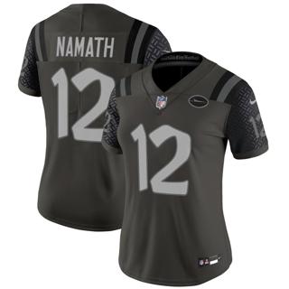 Women's New York Jets #12 Joe Namath 2025 Rivalries Nike Vapor Limited Stitched Jersey Women's New York Jets #12 Joe Namath 2025 Rivalries Nike Vapor Limited Stitched Jersey