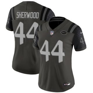 Women's New York Jets #44 Jamien Sherwood 2025 Rivalries Nike Vapor Limited Stitched Jersey Women's New York Jets #44 Jamien Sherwood 2025 Rivalries Nike Vapor Limited Stitched Jersey