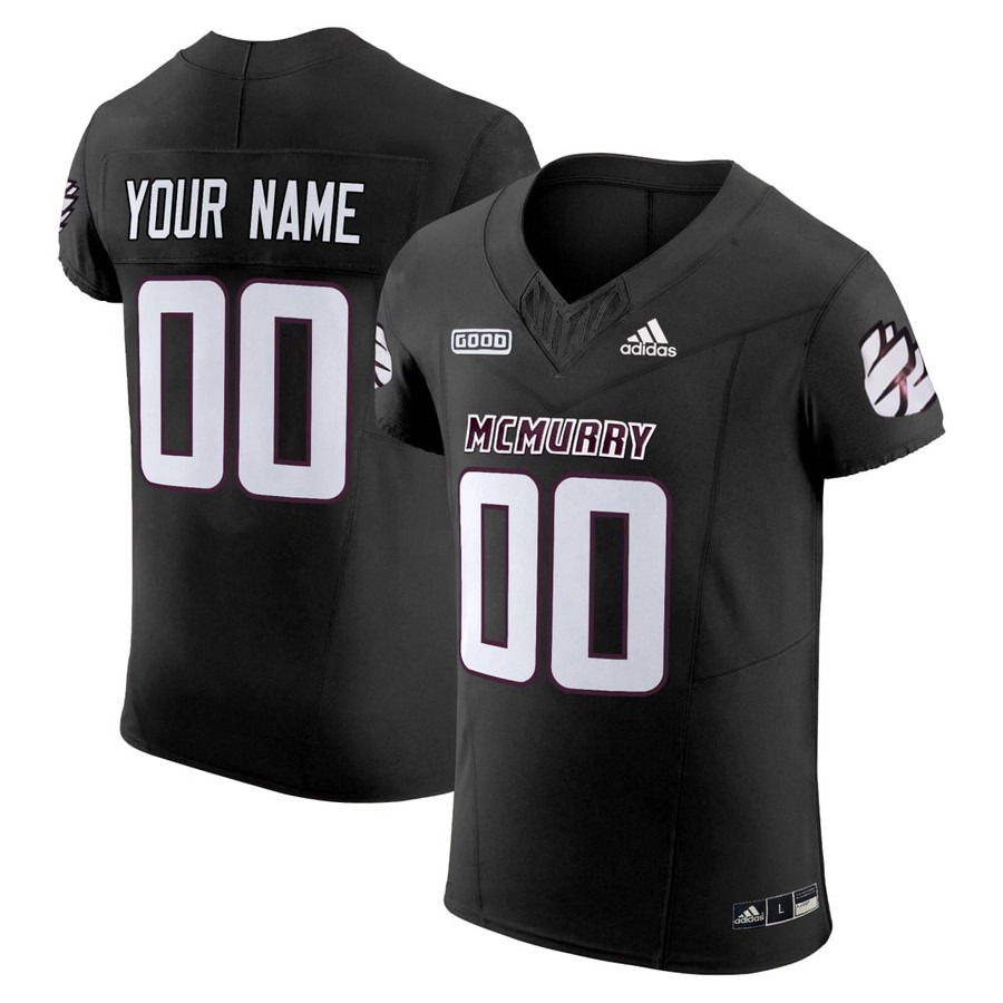 Men's McMurry University football Custom White Vapor Elite Stitched Jersey