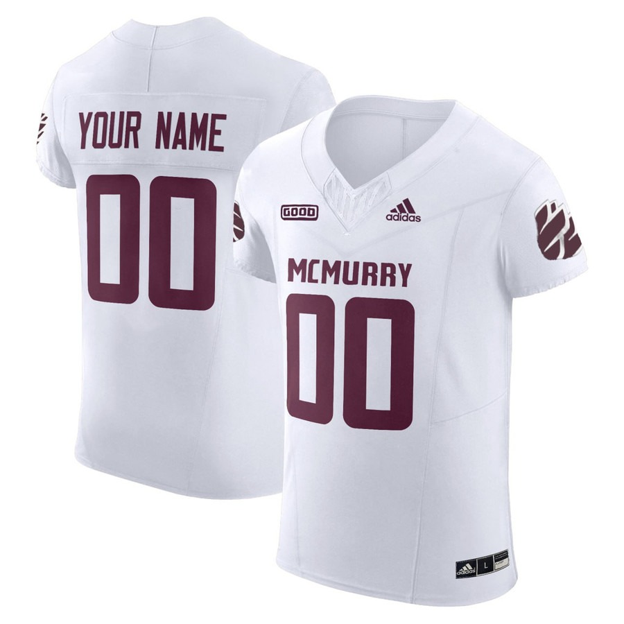 Men's McMurry University football Custom Black Vapor Elite Stitched Jersey