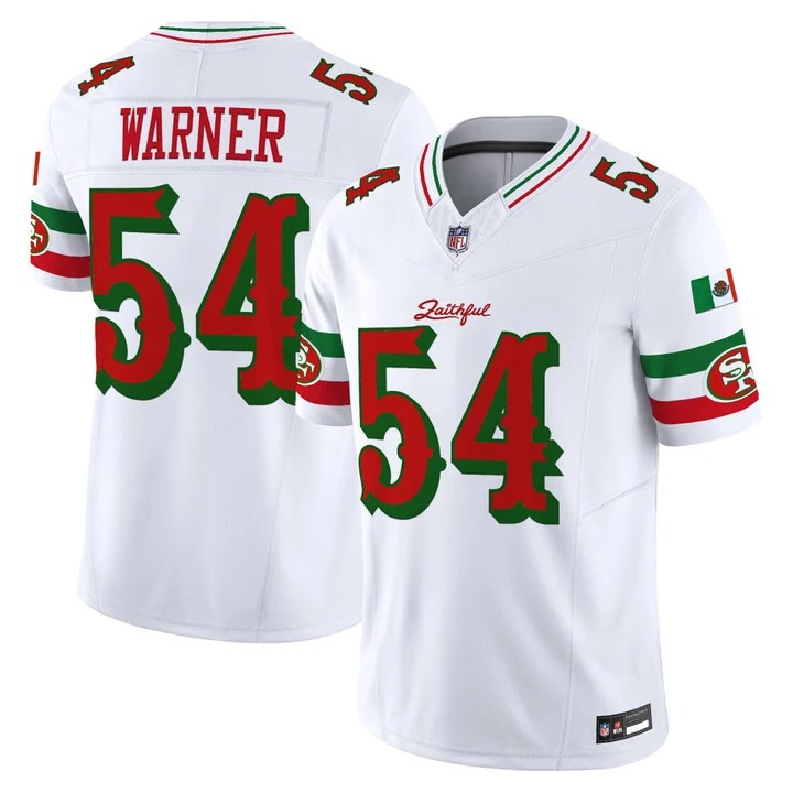 Men's San Francisco 49ers #54 Fred Warner Mexico White Rivalries F.U.S.E. Vapor Limited Stitched Jersey