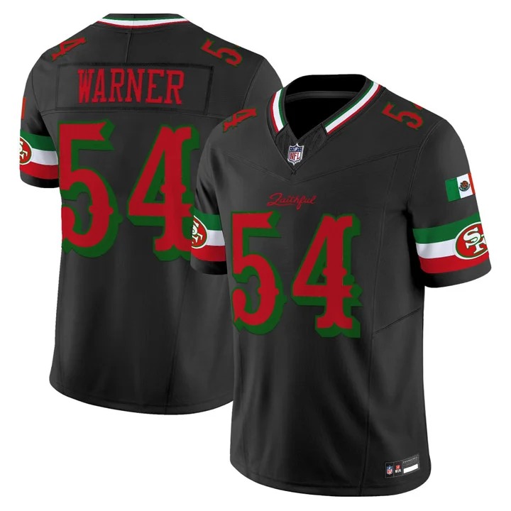 Men's San Francisco 49ers #54 Fred Warner Mexico Black Rivalries F.U.S.E. Vapor Limited Stitched Jersey
