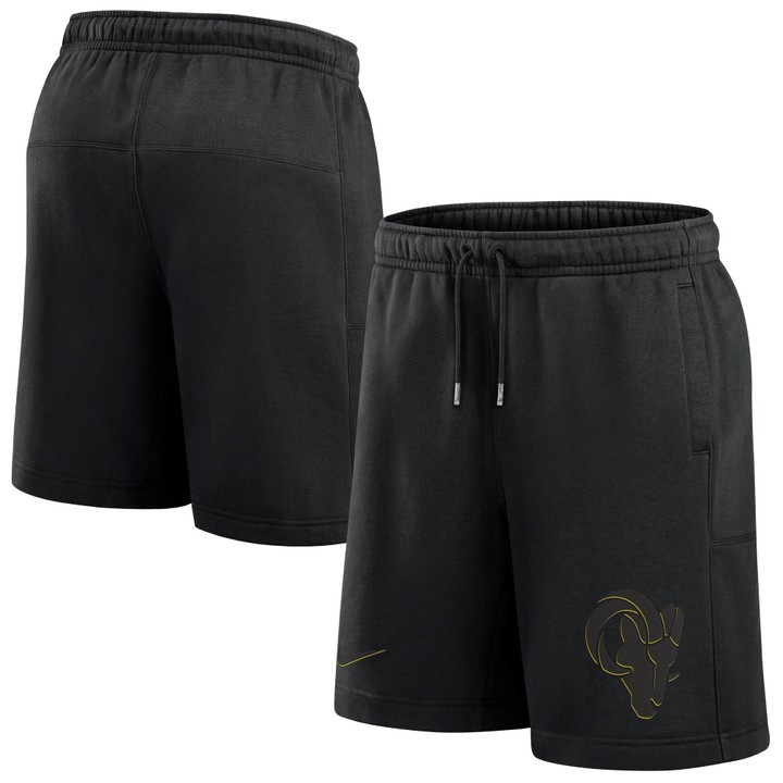 Men's Los Angeles Rams Black Stitched NFL Shorts