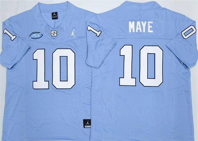Men's North Carolina Tar Heels #10 Drake Maye Little Blue 2026 F.U.S.E. Limited College Football Stitched Jersey