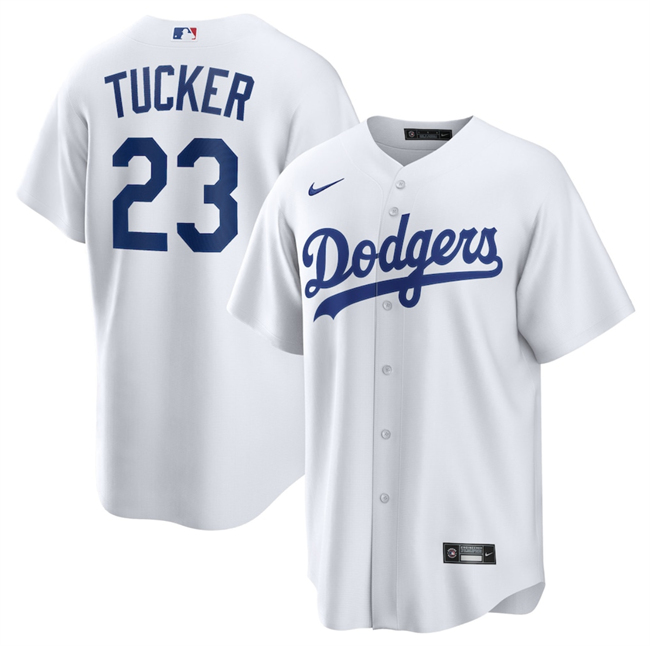 Men's Los Angeles Dodgers Los Angeles Dodgers #23 Kyle Tucker White Cool Base Stitched Baseball Jersey