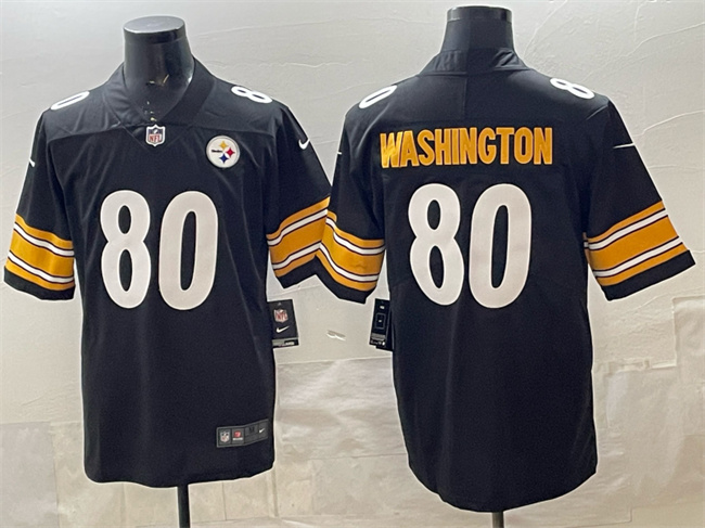 Men's Pisttburgn Steelers #80 Darnell Washington Black Vapor Untouchable Limited Stitched Football Jersey