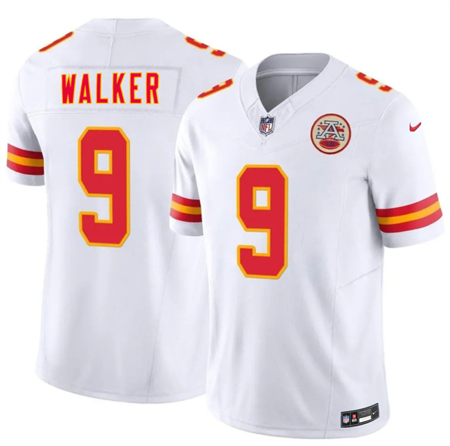 Youth Kansas City Chiefs #9 Kenneth Walker III White 2026 F.U.S.E. Vapor Untouchable Limited Stitched Football Jersey