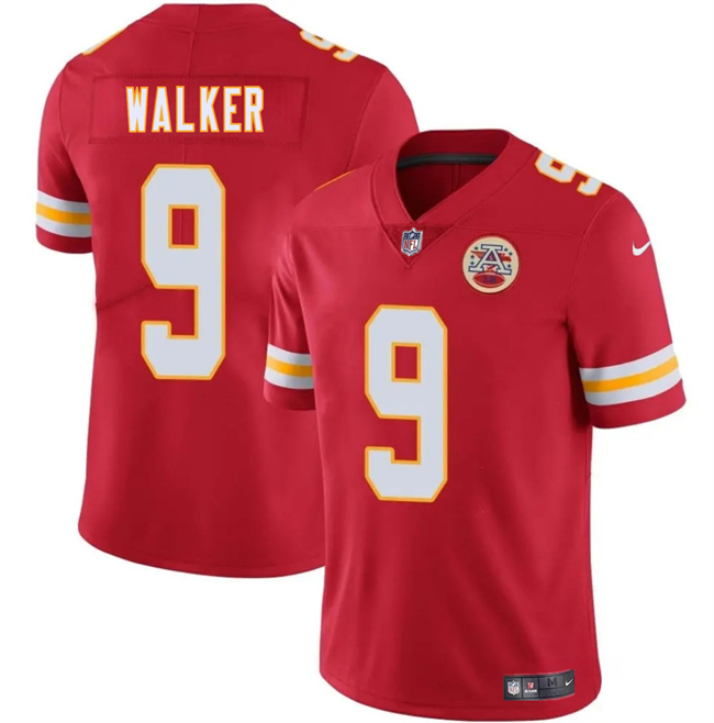 Men’s Kansas City Chiefs #9 Kenneth Walker III Red 2026 Vapor Untouchable Limited Stitched Football Jersey