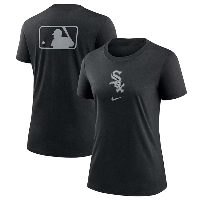 Women's Chicago White Sox Black Early Work Tri-Blend Dri-FIT T-Shirt(Run Small)