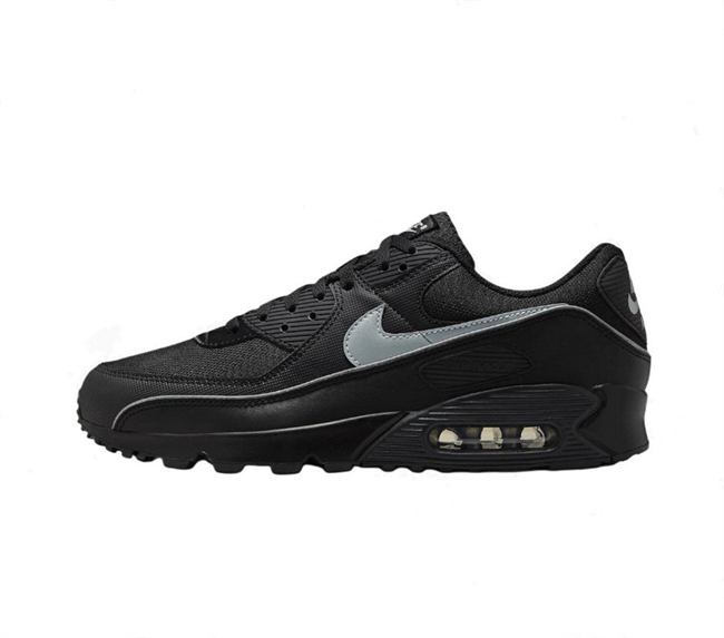 Men's Running weapon Air Max 90 Black Shoes 0106