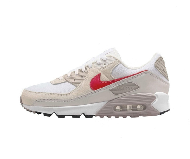 Men's Running weapon Air Max 90 Cream-White Shoes 0117