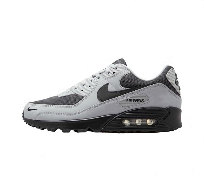 Women's Running weapon Air Max 90 Grey-Black Shoes 068