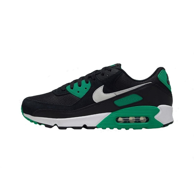 Women's Running weapon Air Max 90 Black-Green Shoes 090