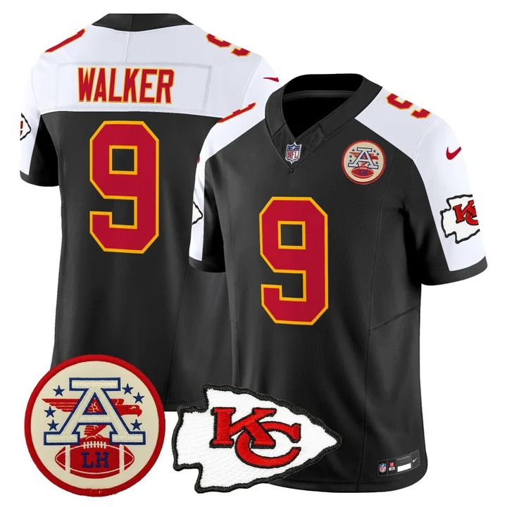 Men’s Kansas City Chiefs #9 Kenneth Walker III Brack White 2026 F.U.S.E. Vapor Untouchable Limited Stitched Football Jersey