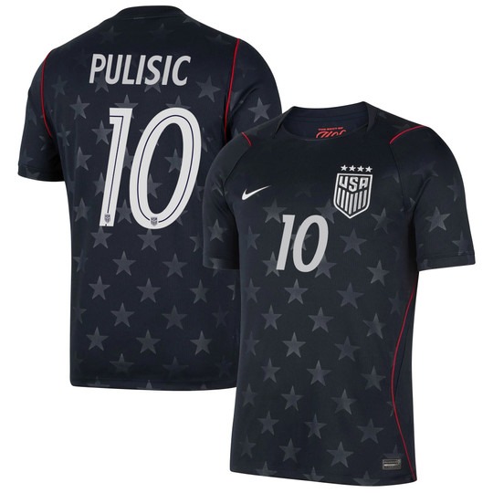 USMNT #10 Christian Pulisic Blue Away Nike 2026 World Cup Match Jersey