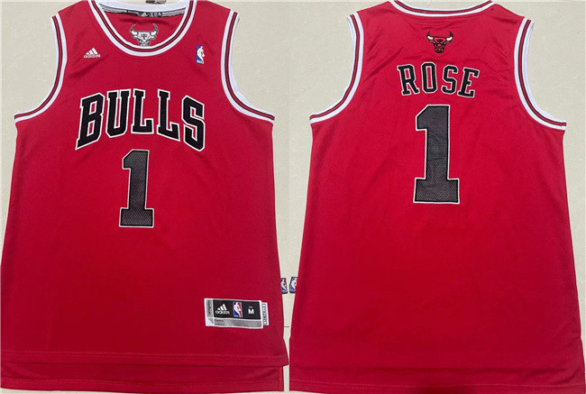 Toddlers Chicago Bulls #1 Derrick Rose Red Stitched Basketball Jersey