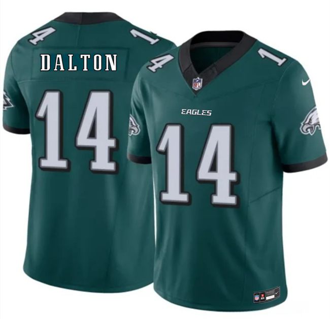 Men's Philadelphia Eagles #14 Andy Dalton Green 2026 F.U.S.E. Vapor Untouchable Limited Stitched Football Jersey
