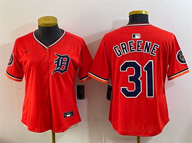 Youth Detroit Tigers #31 Riley Greene Orange 2026 Alternate Vapor Premier Limited Stitched Baseball Jersey