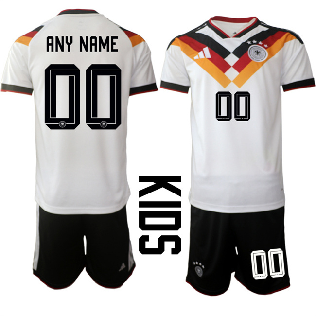 Youth Germany Custom White 2025-26 Home Soccer Jersey Suit