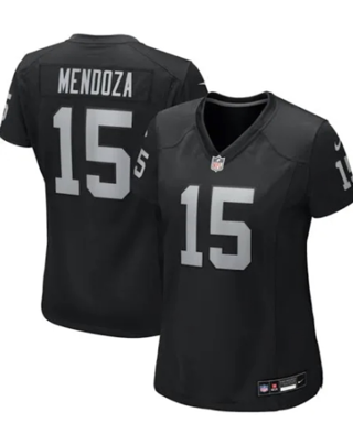 Women's Las Vegas Raiders #15 Fernando Mendoza Black 2026 Vapor Limited Stitched Jersey