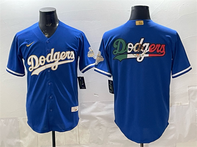 Men's Los Angeles Dodgers Team Big Logo Royal 2026 Alternate Gold Collection Stadium Stitched Baseball Jersey