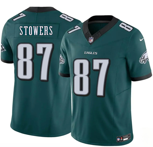 Men's Philadelphia Eagles #87 Eli Stowers Green 2026 Draft F.U.S.E. Vapor Untouchable Limited Stitched Football Jersey