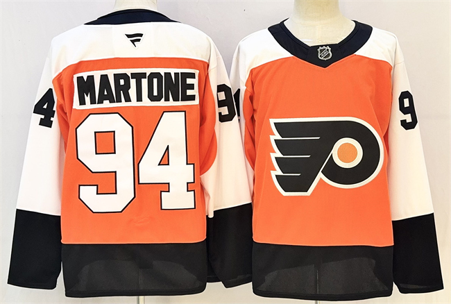 Men's Philadelphia Flyers #94 Porter Martone Orange 2024 Stitched Jersey