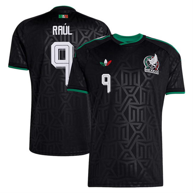 Men's Mexico #9 Raul Jimenez Black 2026 Soccer Jersey