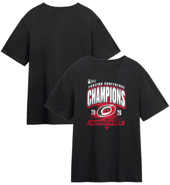 Men's Carolina Hurricanes Black 2026 Eastern Conference Champions T-Shirt