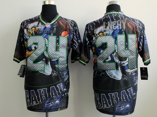 Nike Seattle Seahawks #24 Marshawn Lynch 2014 Fashion Elite Jersey