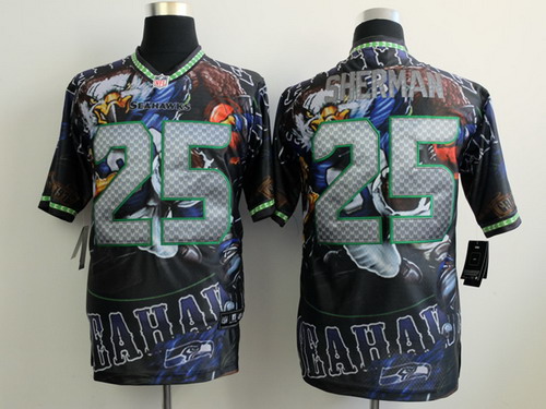 Nike Seattle Seahawks #25 Richard Sherman 2014 Fashion Elite Jersey