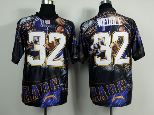 Nike San Diego Chargers #32 Eric Weddle 2014 Fashion Elite Jersey