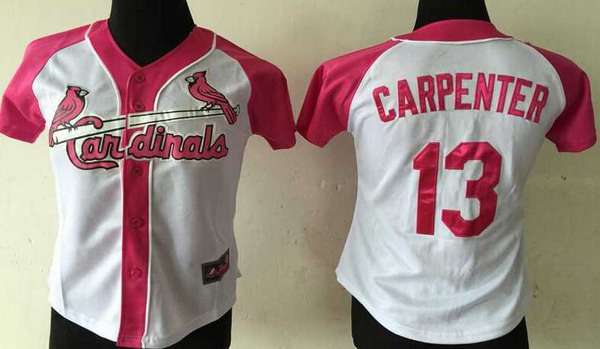 Women's St. Louis Cardinals #13 Matt Carpenter White Fashion Womens Athletic Jersey
